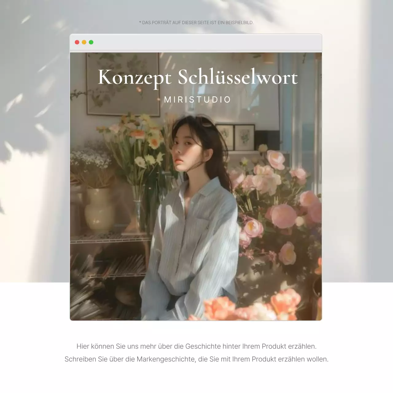 Ein Fotolayout oder eine Werbung für ein Modezentrum mit einem einfachen Stil aus weißen und grauen Emojis.