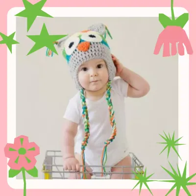 프레임 플라워 베이비 페이퍼 컷 아웃