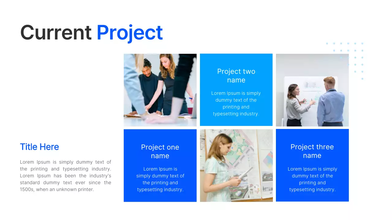 블루 모던 비즈니스 프레젠테이션