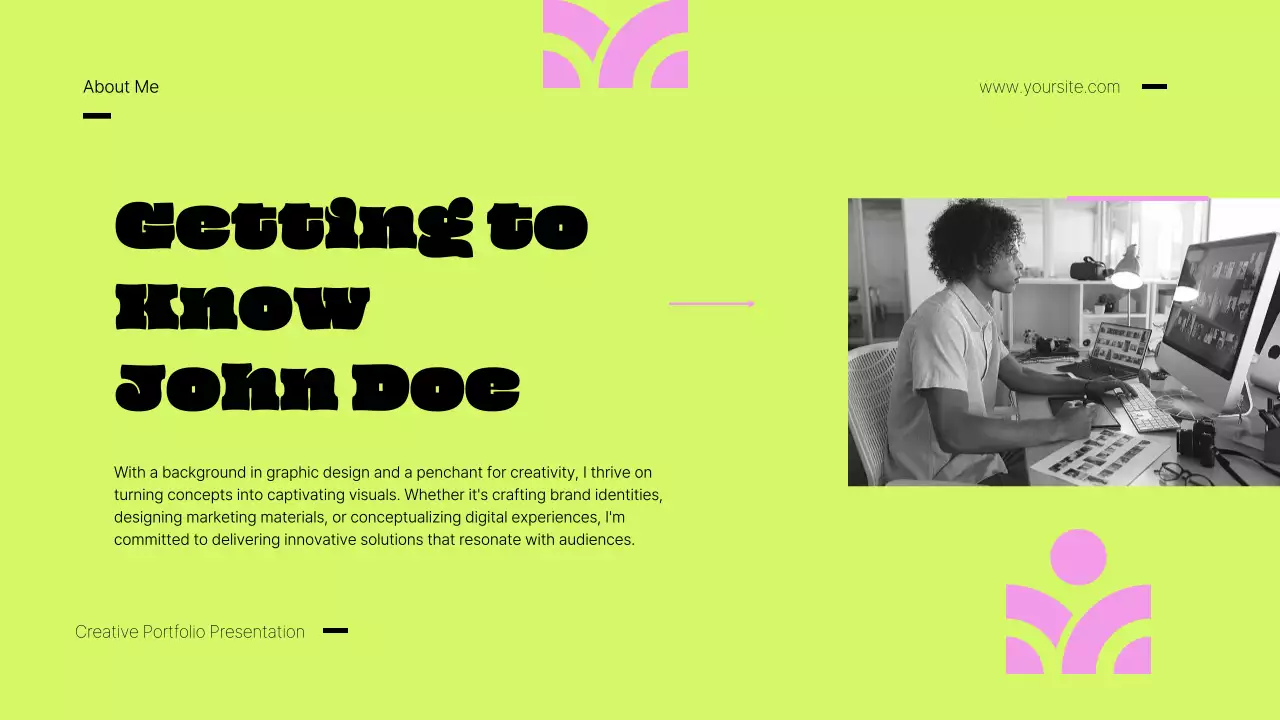 Pink Retro Portfolio Presentation