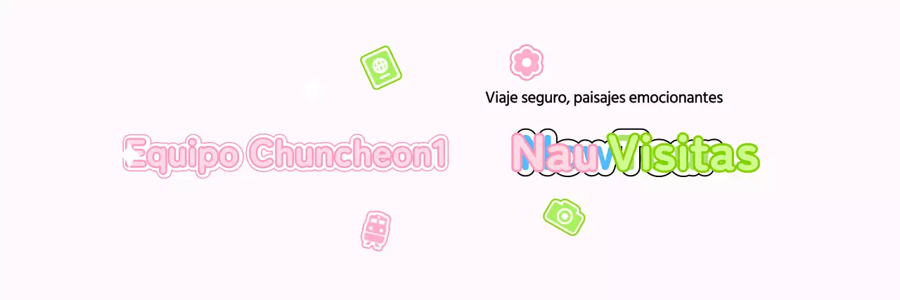 Diseña una simpática guía turística con nubes y diferentes iconos