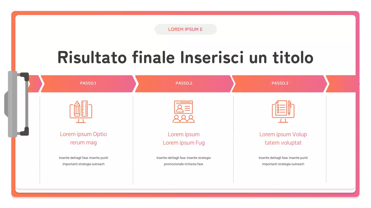 Come creare un semplice studio di caso di marketing del marchio in rosa e arancione