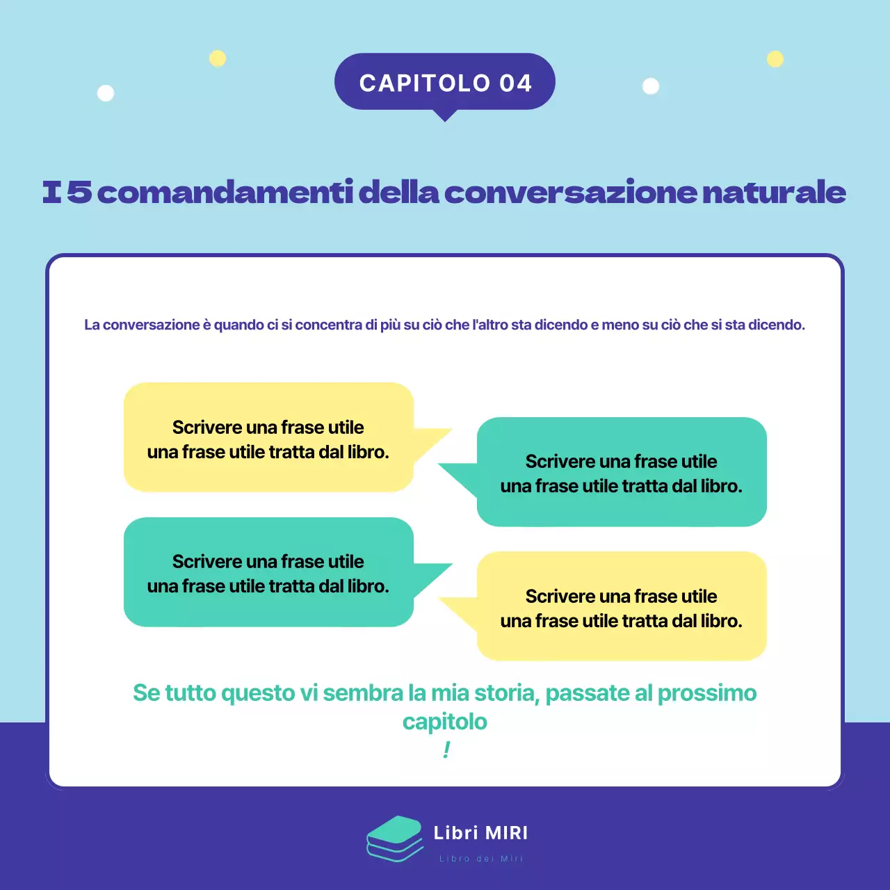 Promuovere il lancio di un simpatico libro in menta e blu navy