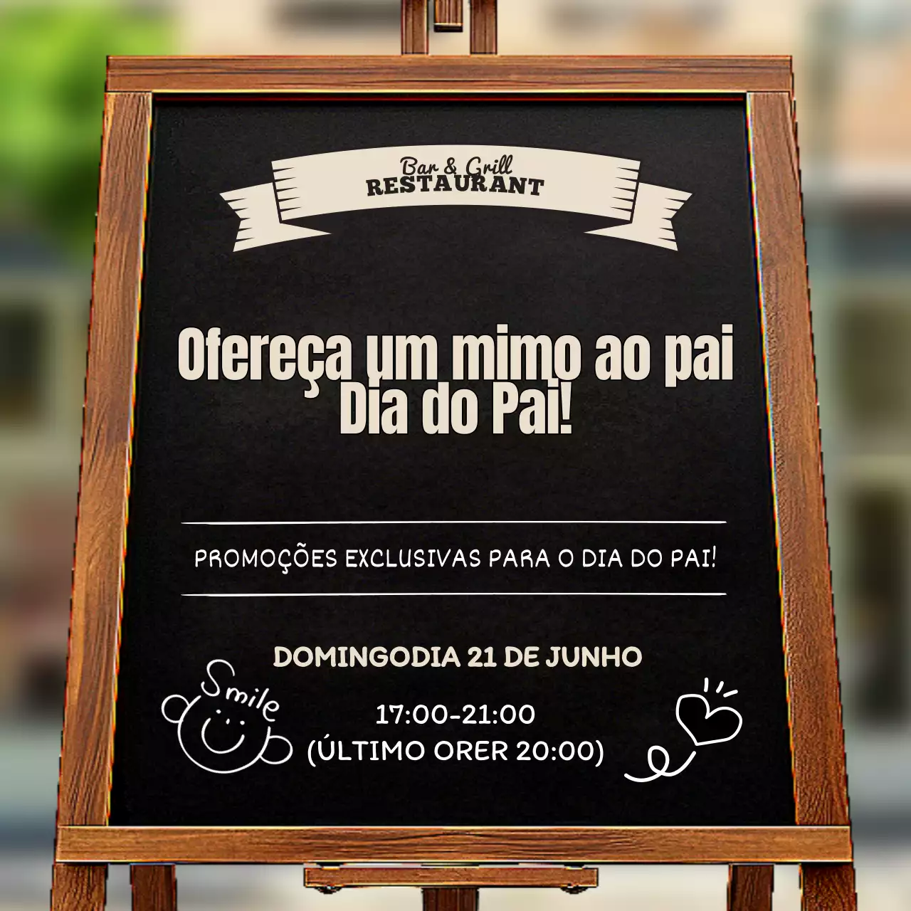 Anuncie ofertas especiais em restaurantes da moda em branco e marfim