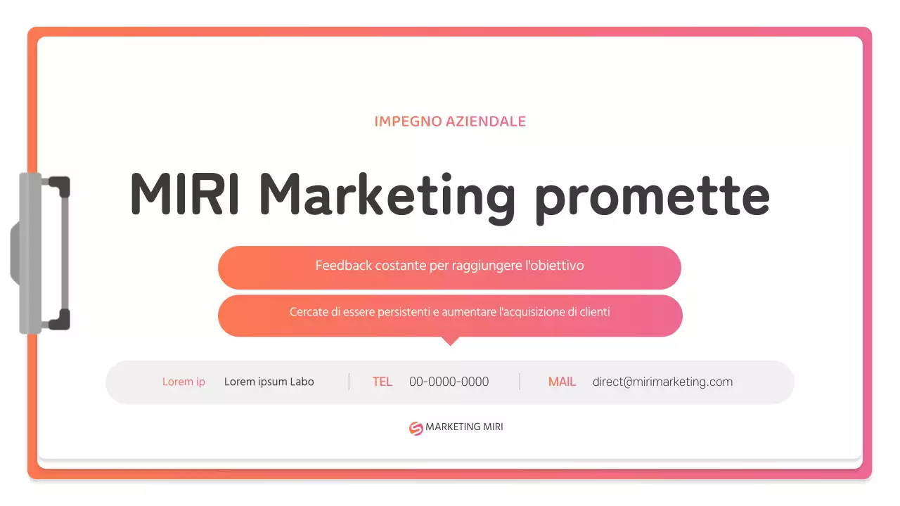 Come creare un semplice studio di caso di marketing del marchio in rosa e arancione
