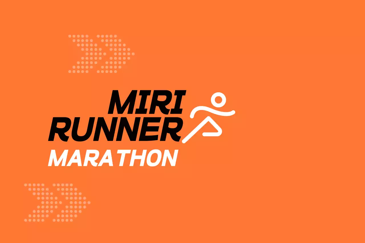 Promote an orange and black marathon