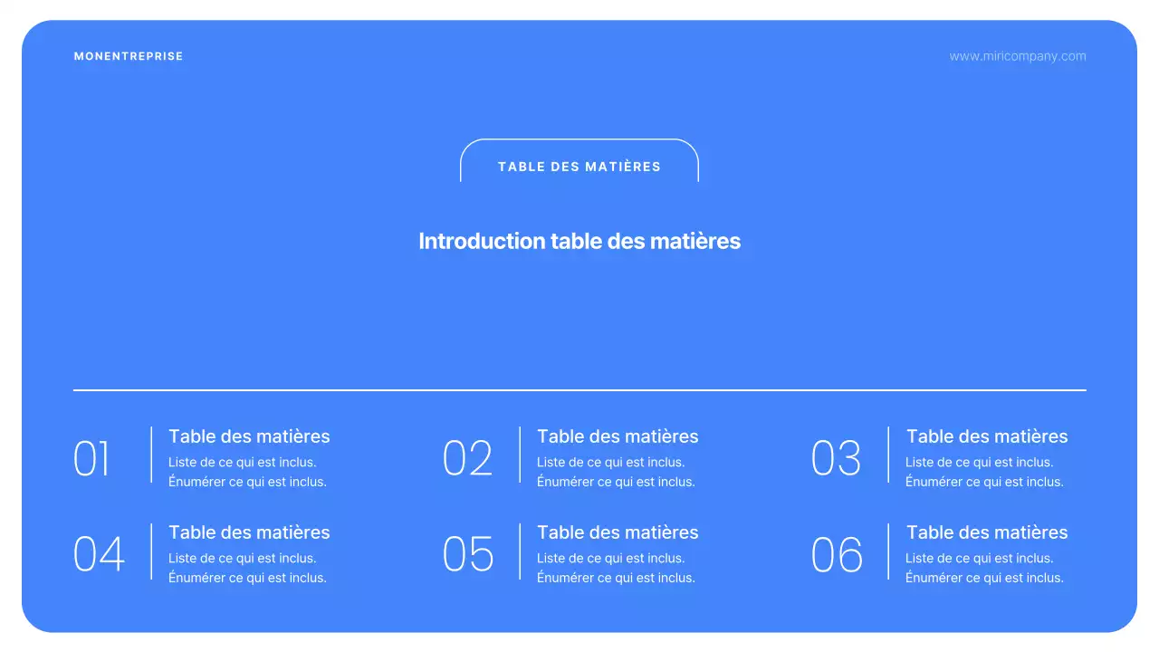 Rapports d'entreprise simples en bleu