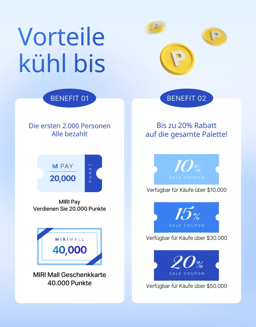 Werben Sie für eine sommerliche Warenpräsentation mit den Trendfarben Blau und Hellblau