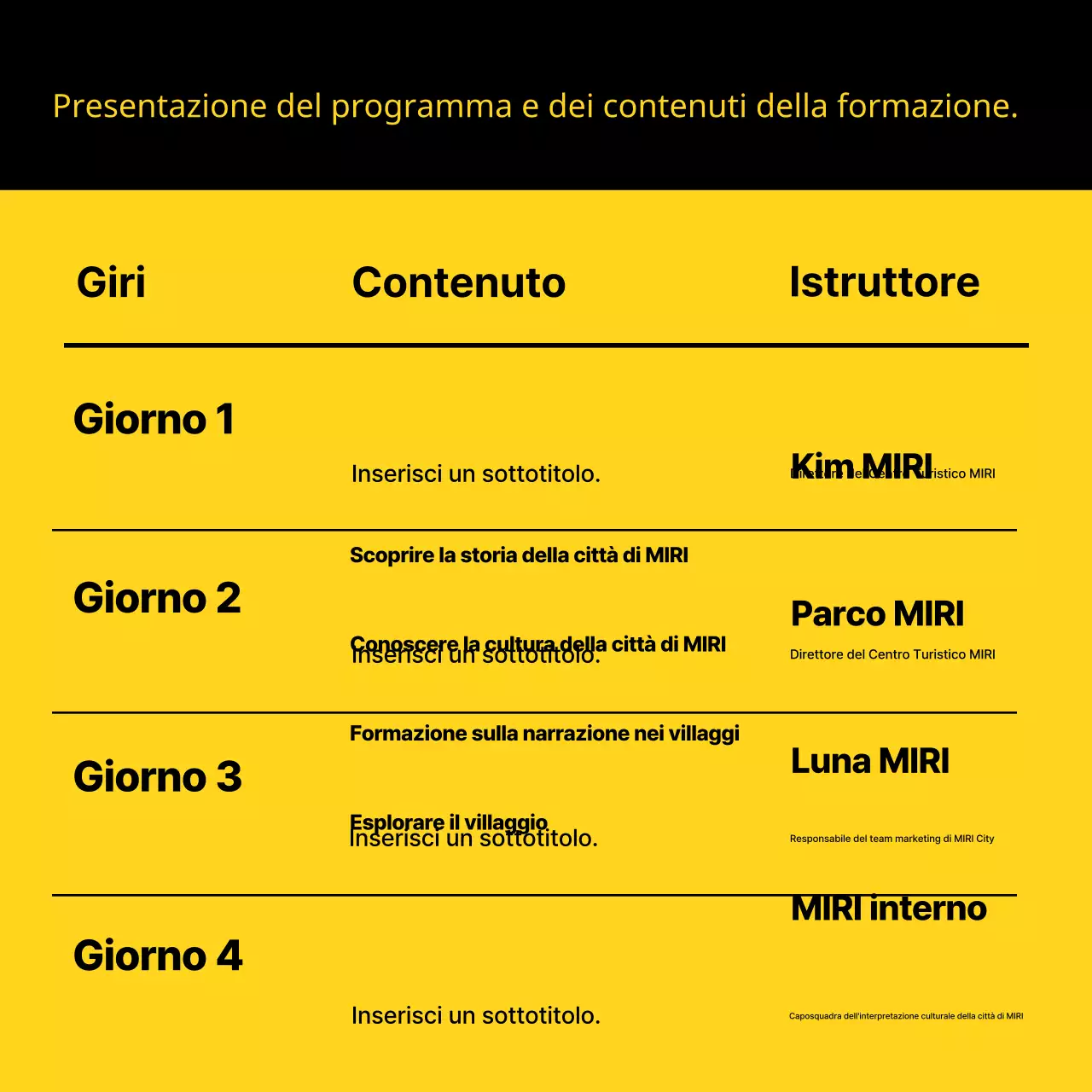 Campo di reclutamento per commentatore culturale minimalista giallo e nero