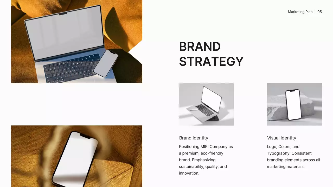 White Professional Marketing Plan Document Presentation