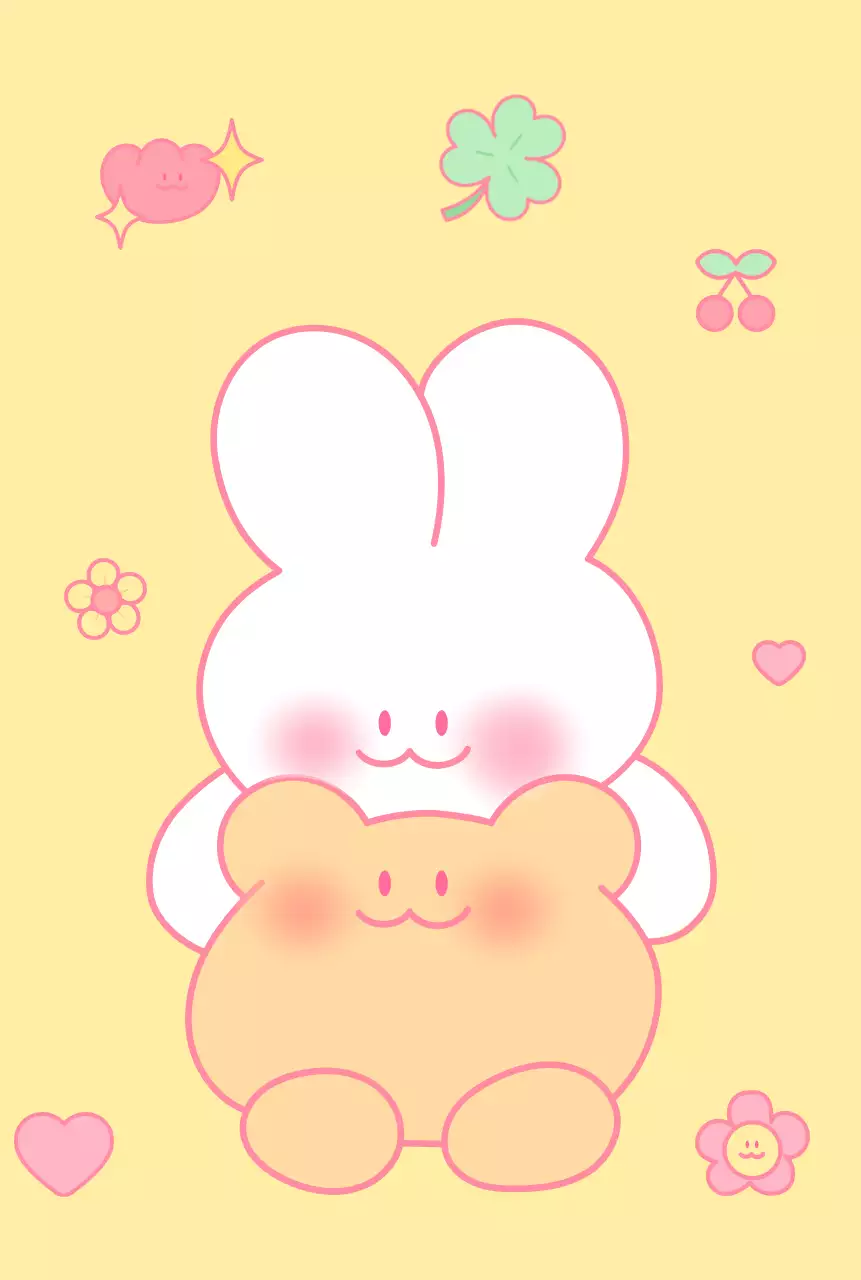 かわいいうさぎとリスのイラストが描かれたメモができるグッズ。