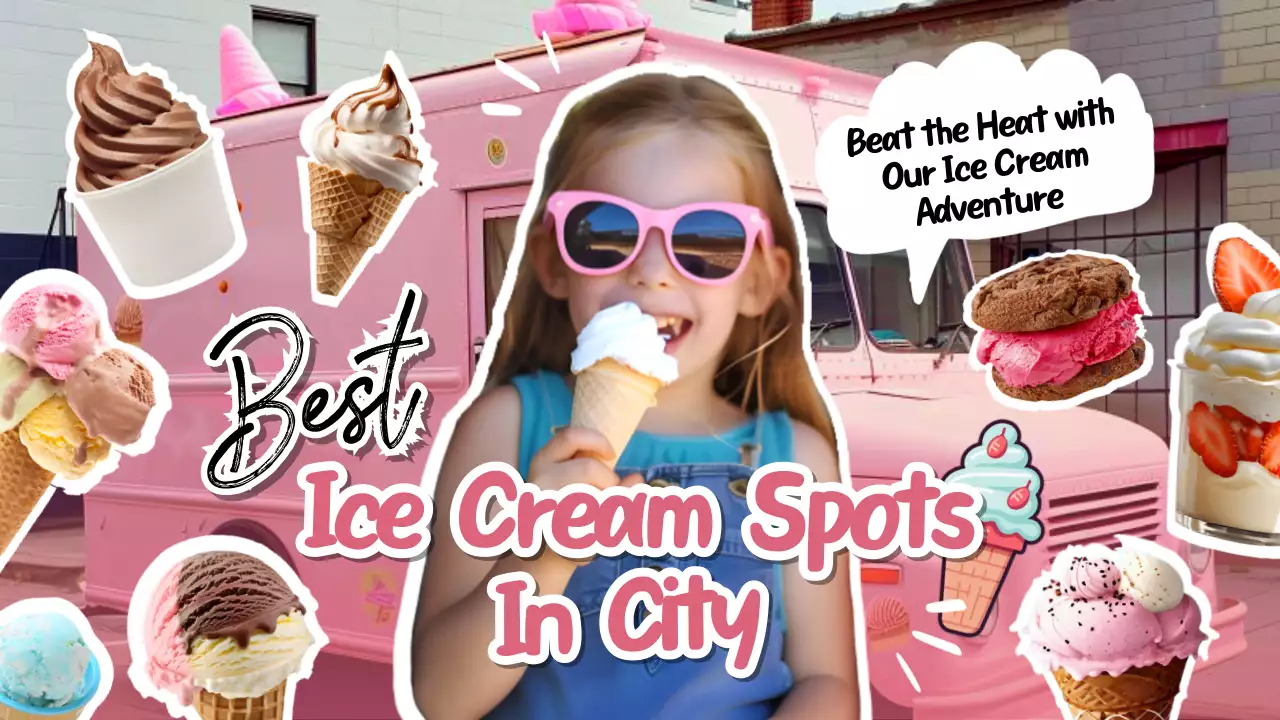 Pink Trendy Ice Cream Promotion YouTube Thumbnail