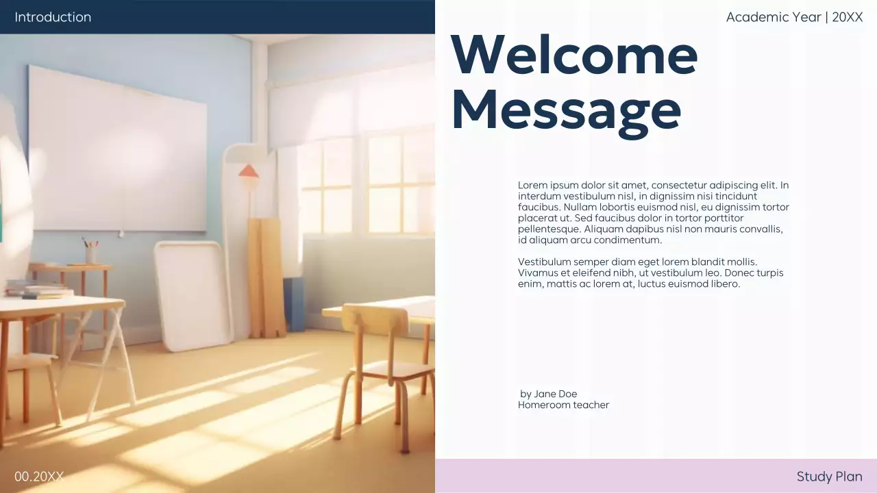 Teal Professional Classroom Guide Presentation