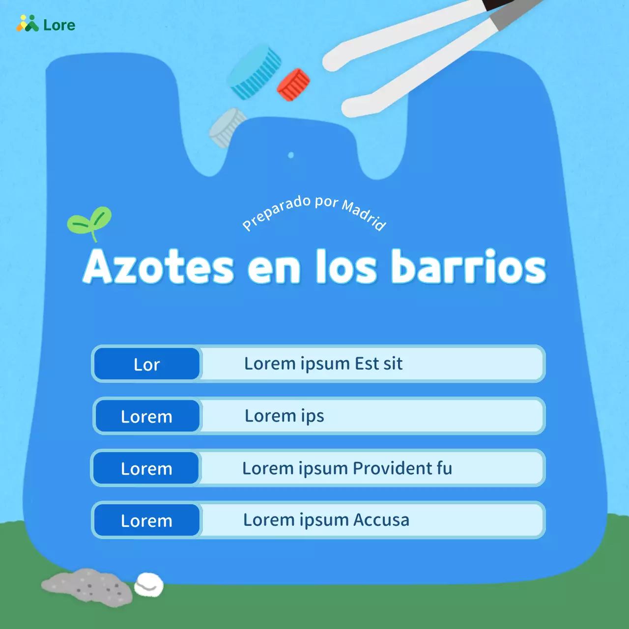 Promueva una bonita campaña beige y verde para el Día de la Tierra