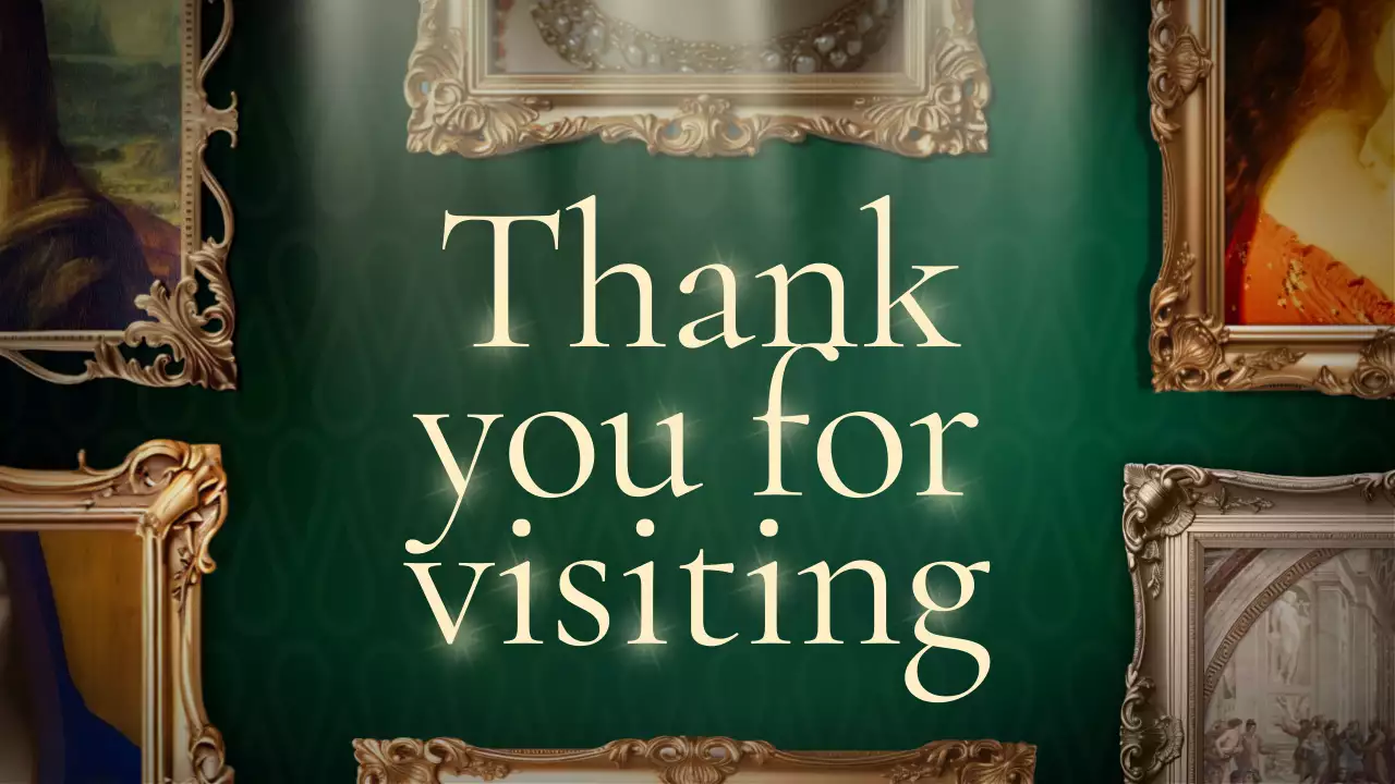 Green Traditional Museum Exhibition Presentation