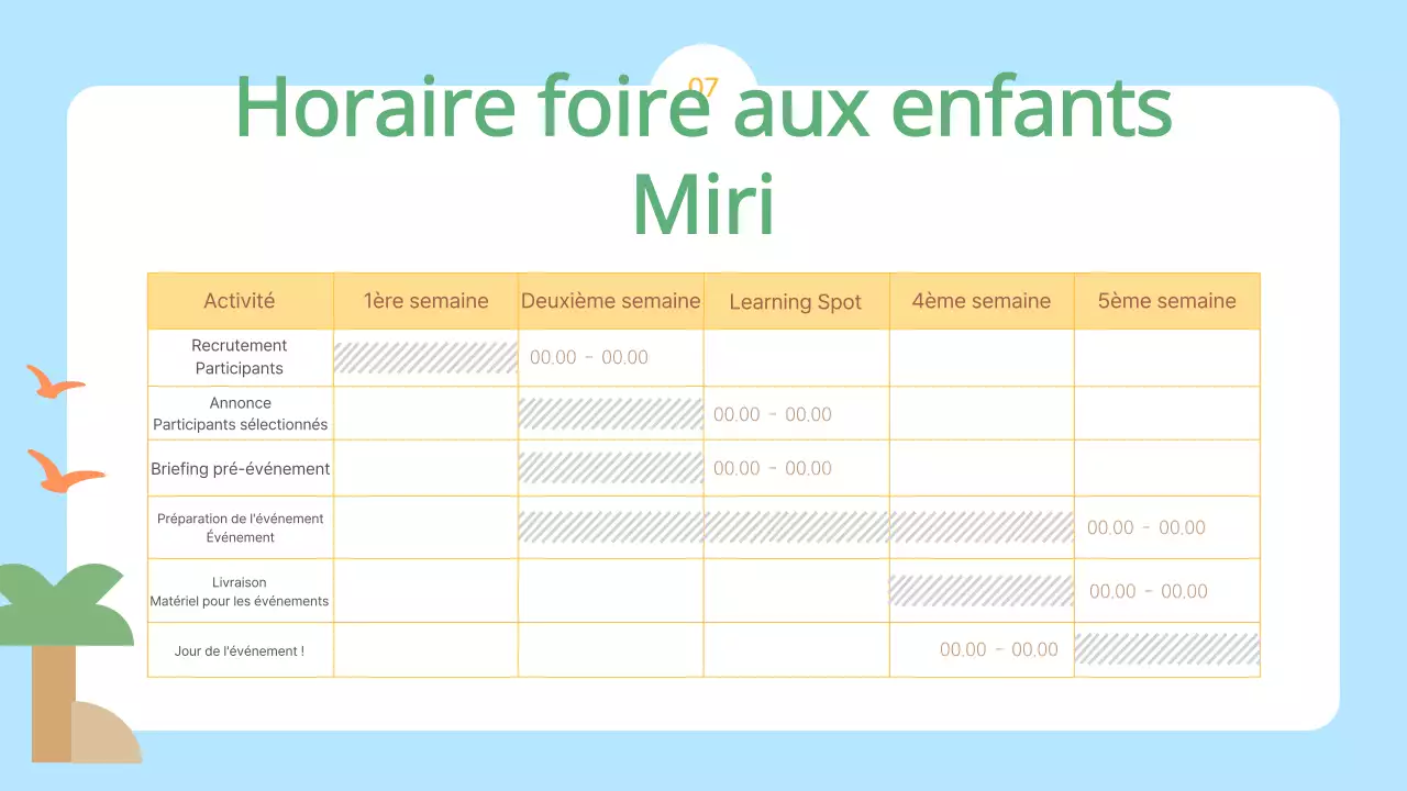 L'appel bleu clair et jaune pour les exposants du Salon de l'enfance