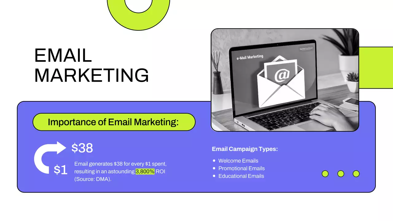 Blue Modern Digital Marketing Guide Presentation