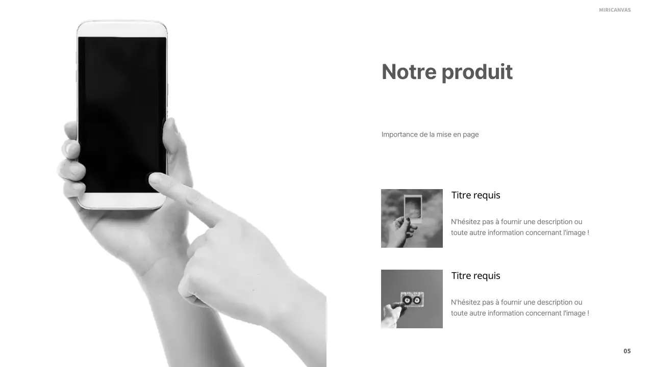 Rapports modernes imprimables en noir et blanc
