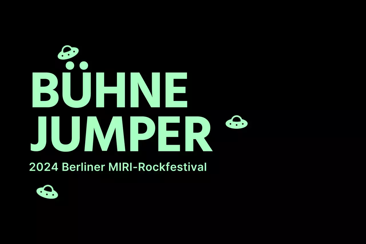 Festival-Konzeptentwurf mit zweifarbigem Schwarz und Pastell