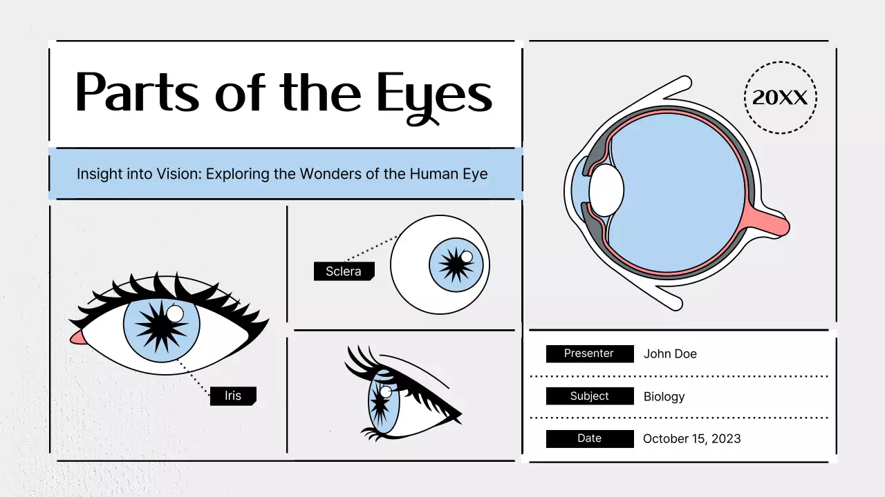 Blue Modern Eye Lecture Presentation