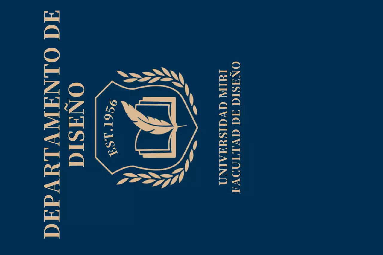 Universidad colorida con el logotipo de la escuela