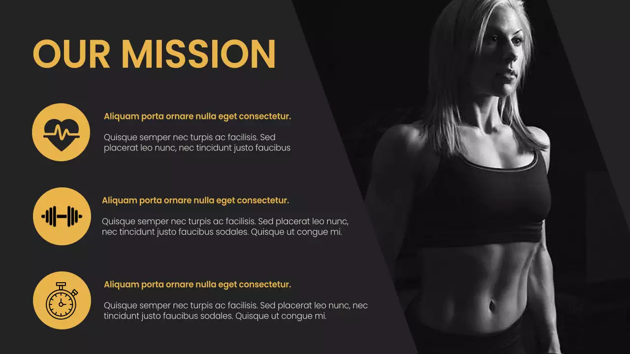 Black Modern Fitness Promotion Presentation
