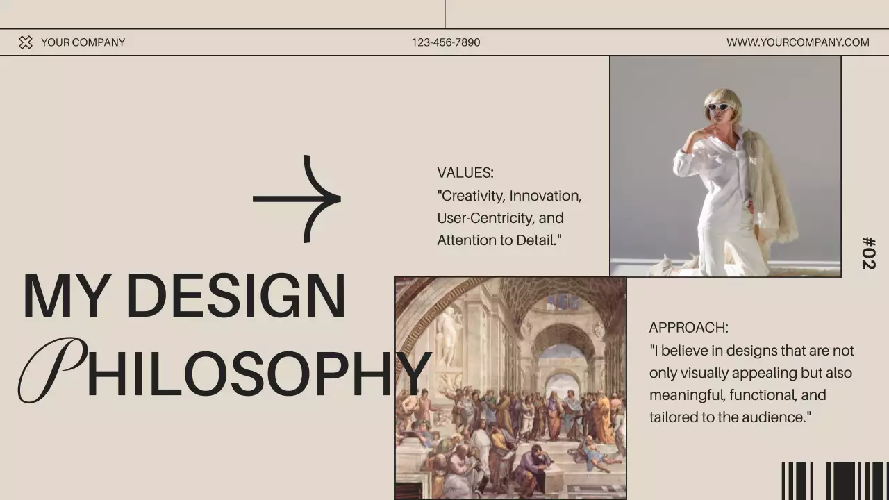 Beige Modern Portfolio Invitation Presentation