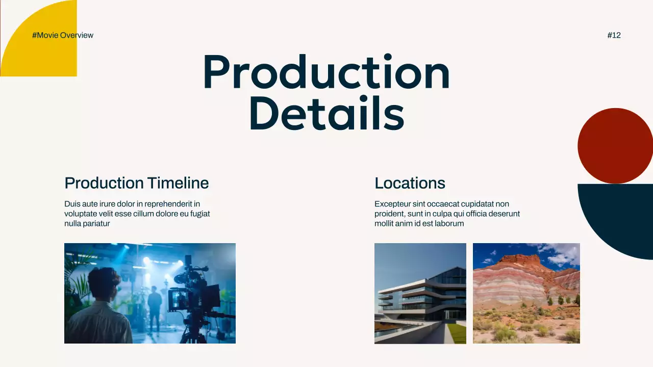 Colorful Modern Movie Guide Presentation