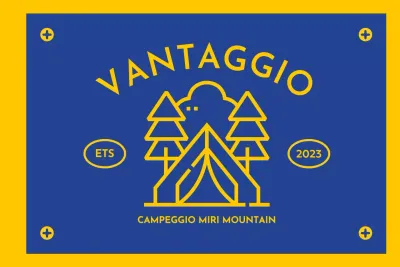 Progettare un campeggio con icone illustrate