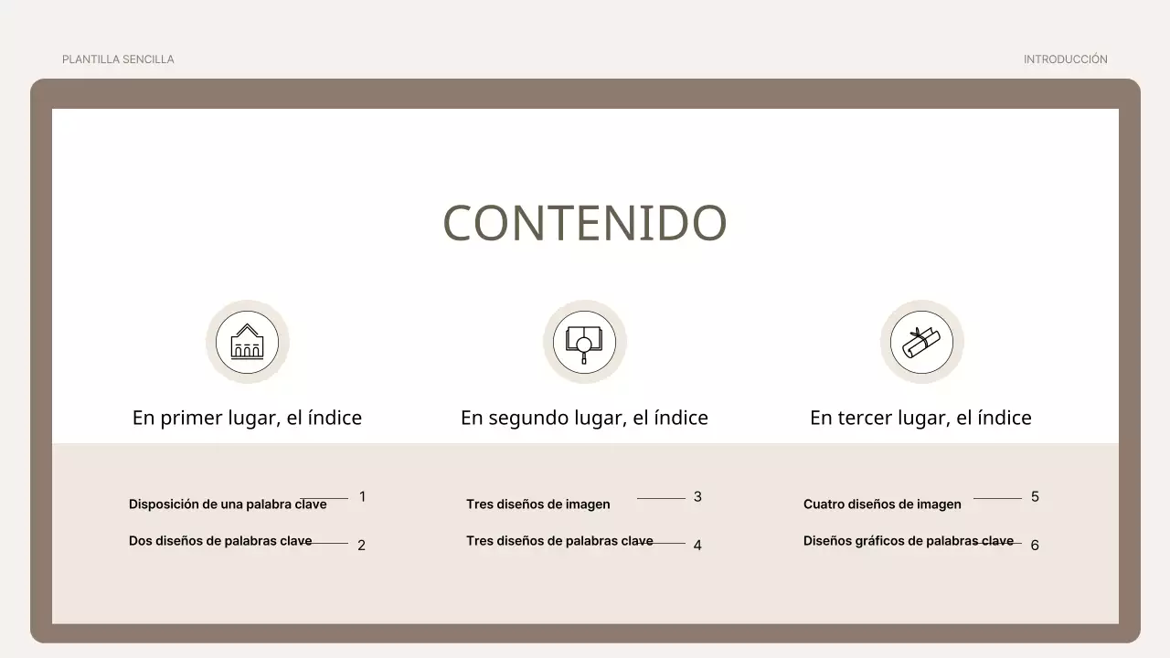 Una sencilla imprimación de entrenamiento en marrón y beige