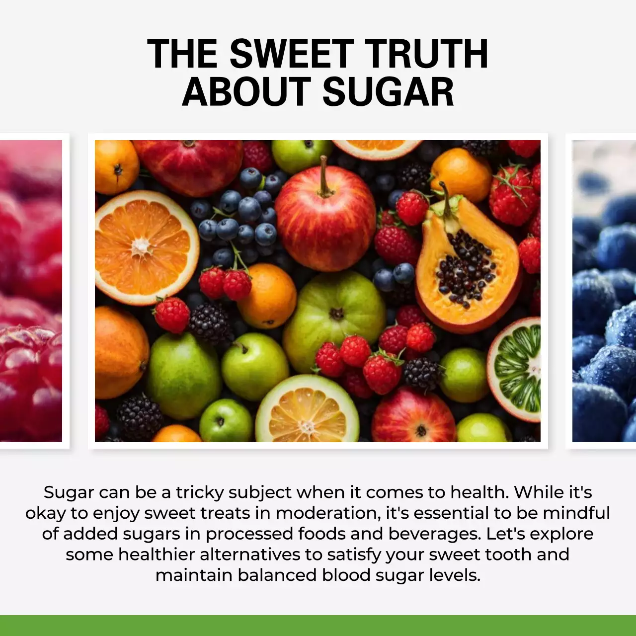 Green Minimal Food Guide Social Media Post