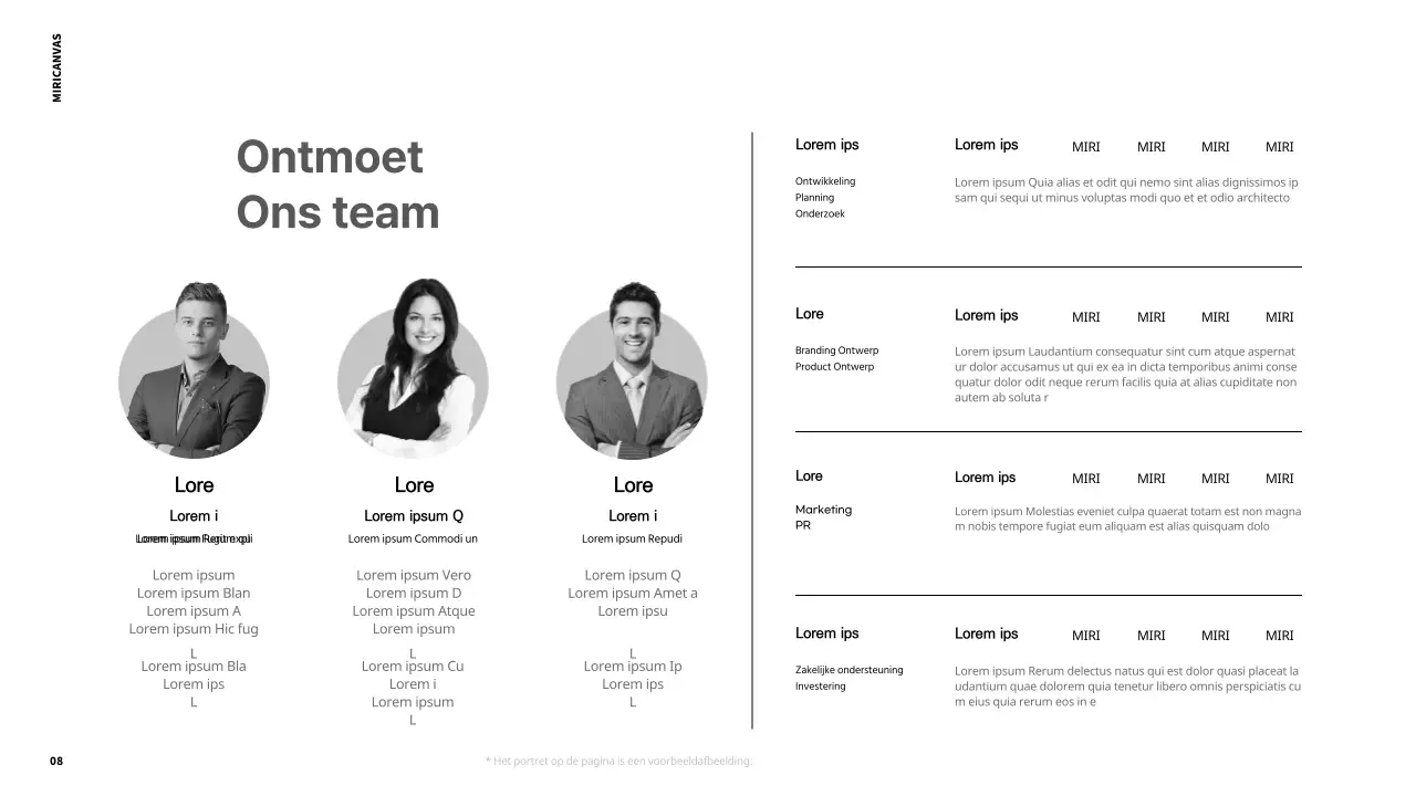 Moderne afdrukbare rapporten in zwart-wit