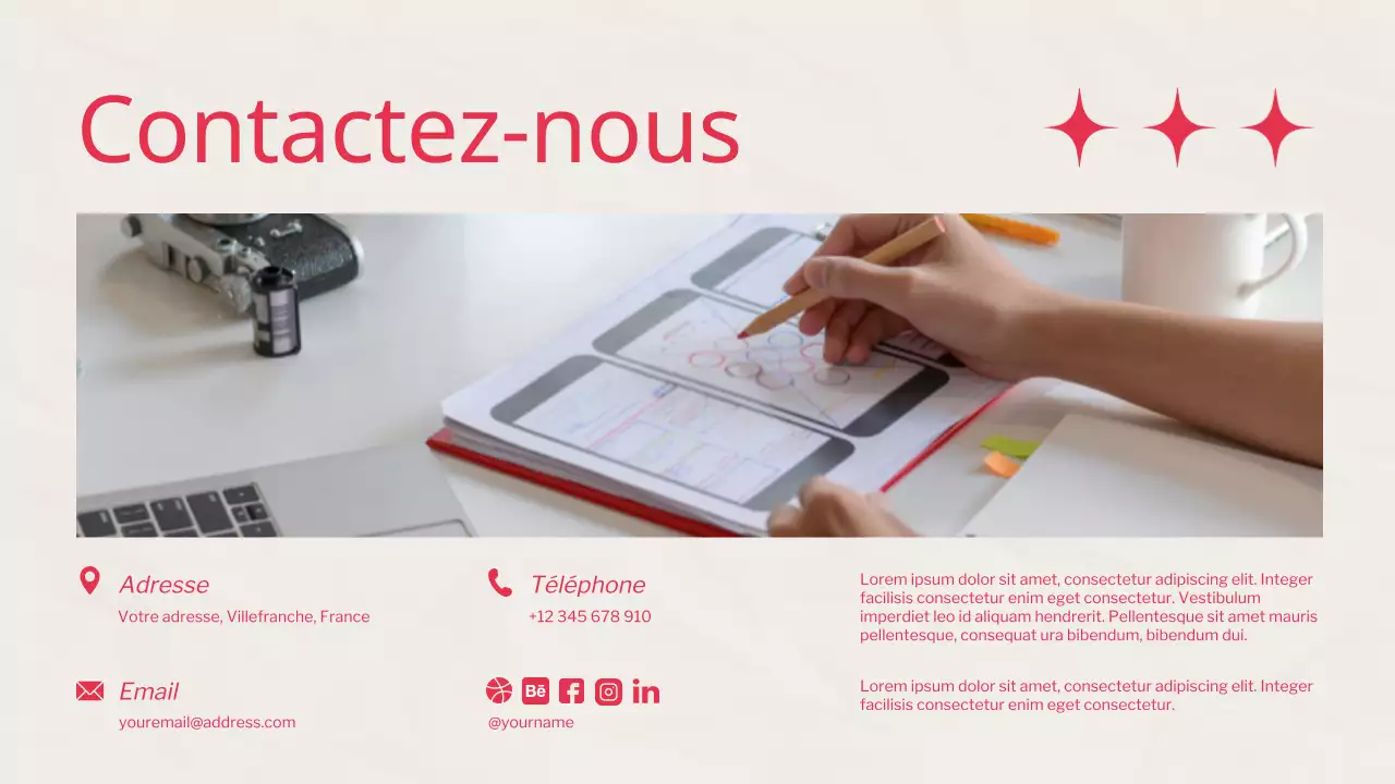 Portefeuille du graphiste Red Trend