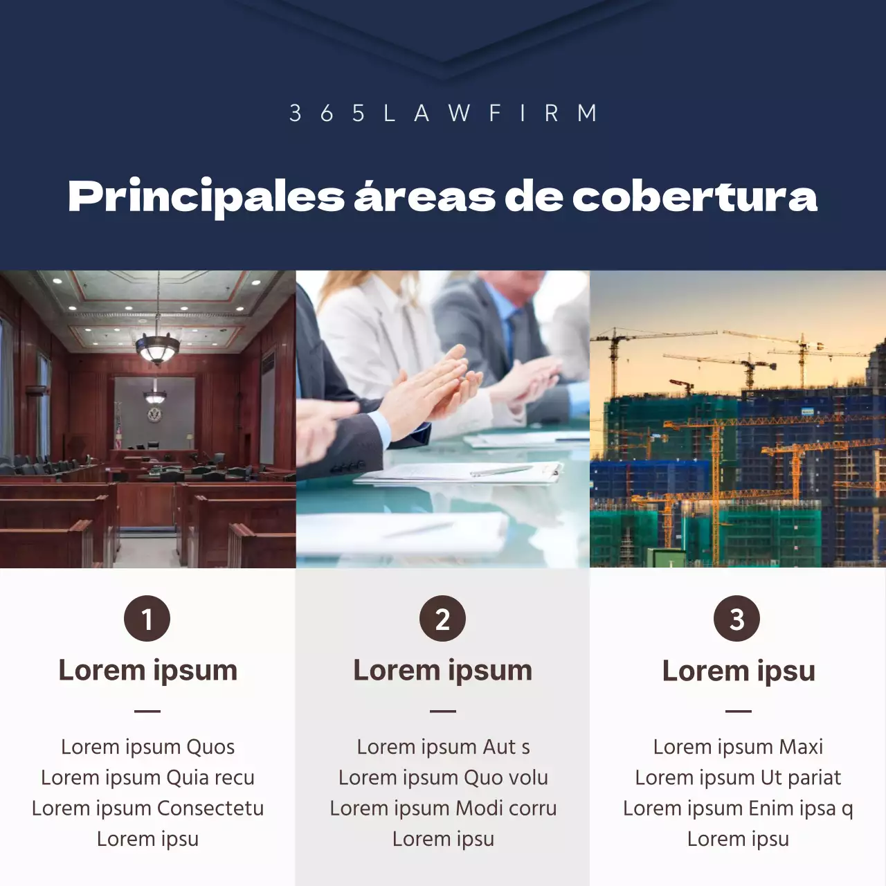 Un sencillo puesto de abogado en azul marino y marrón