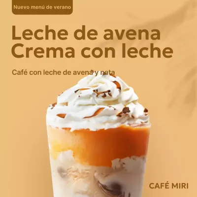 Anunciamos un nuevo menú en beige y marrón de moda