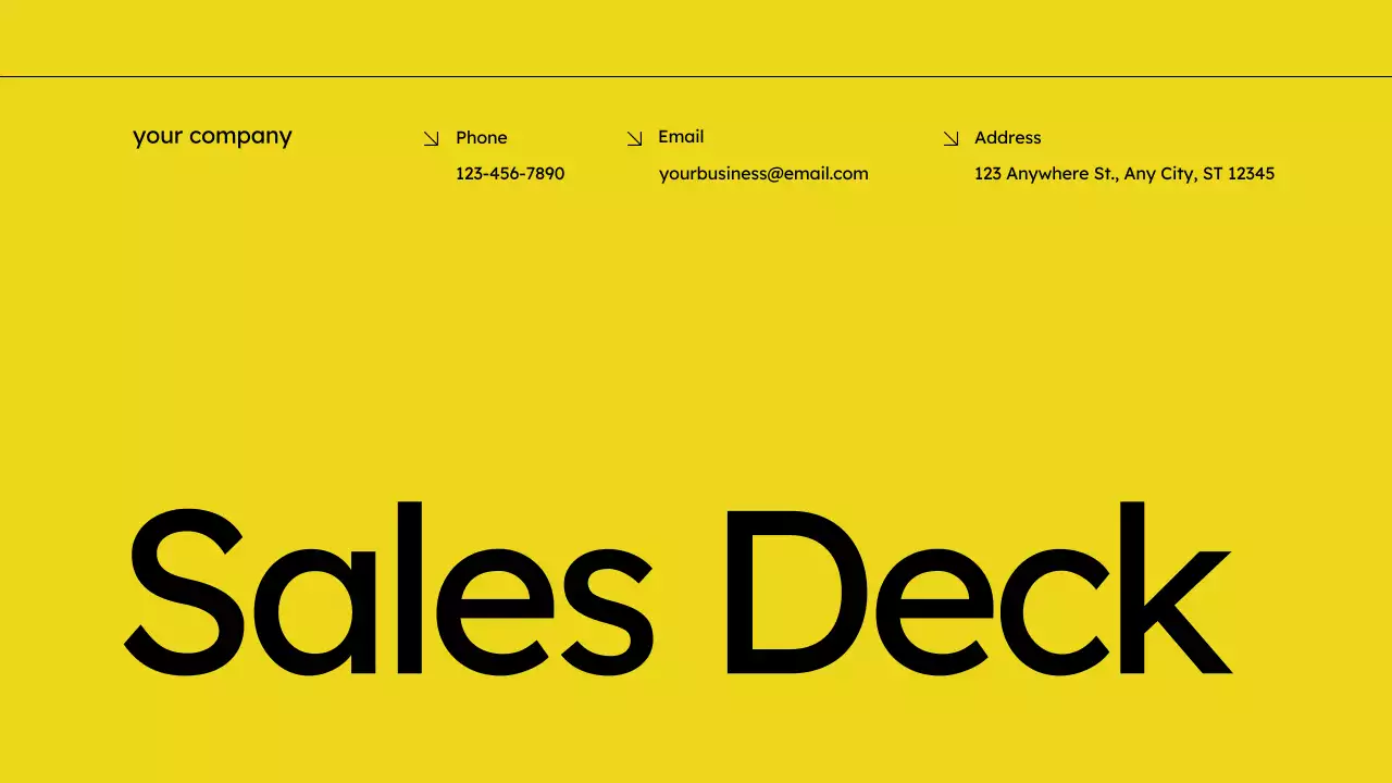 Yellow Modern Sales Promotion Presentation