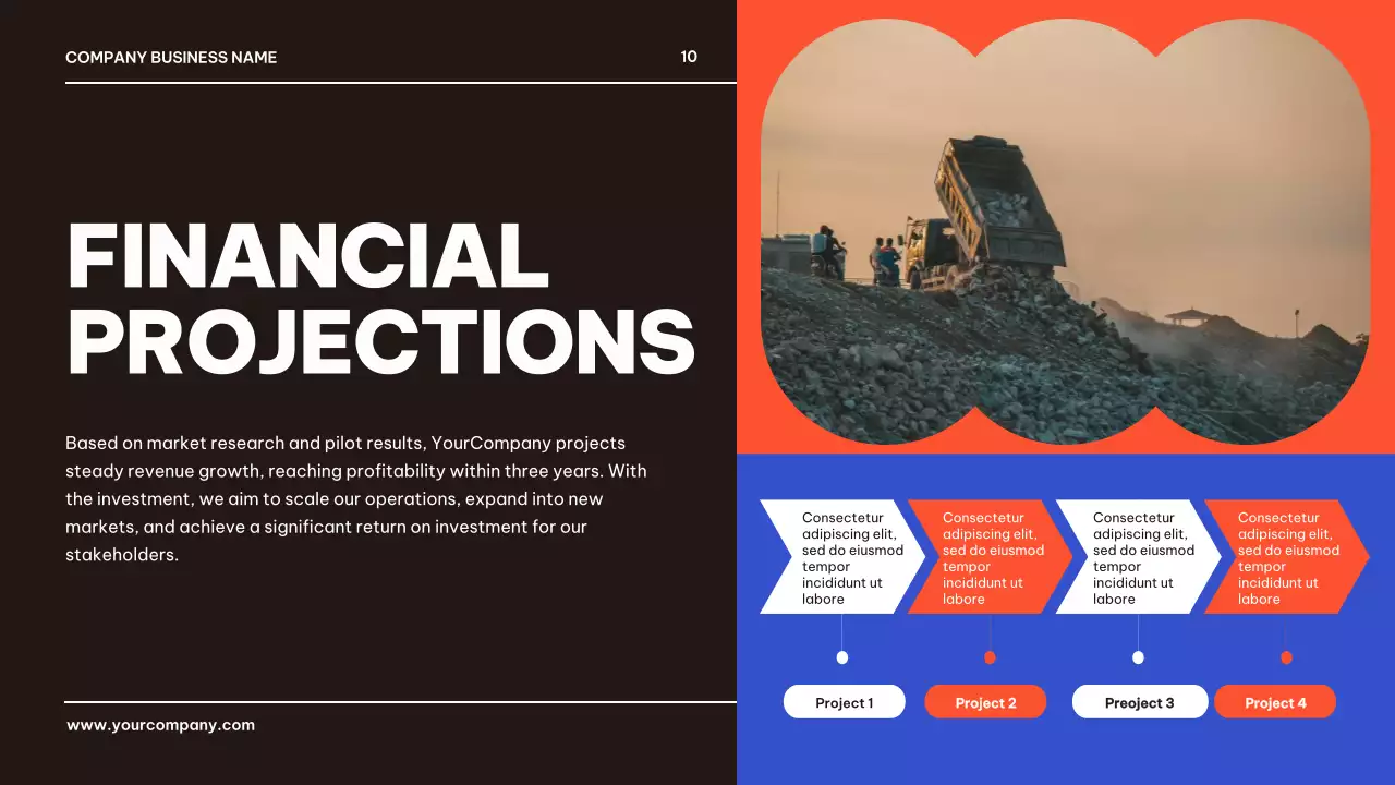 Blue Modern Waste Promotion Presentation