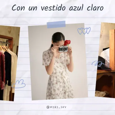 Un post sobre un bonito álbum de cintas doodle de notas azules y blancas