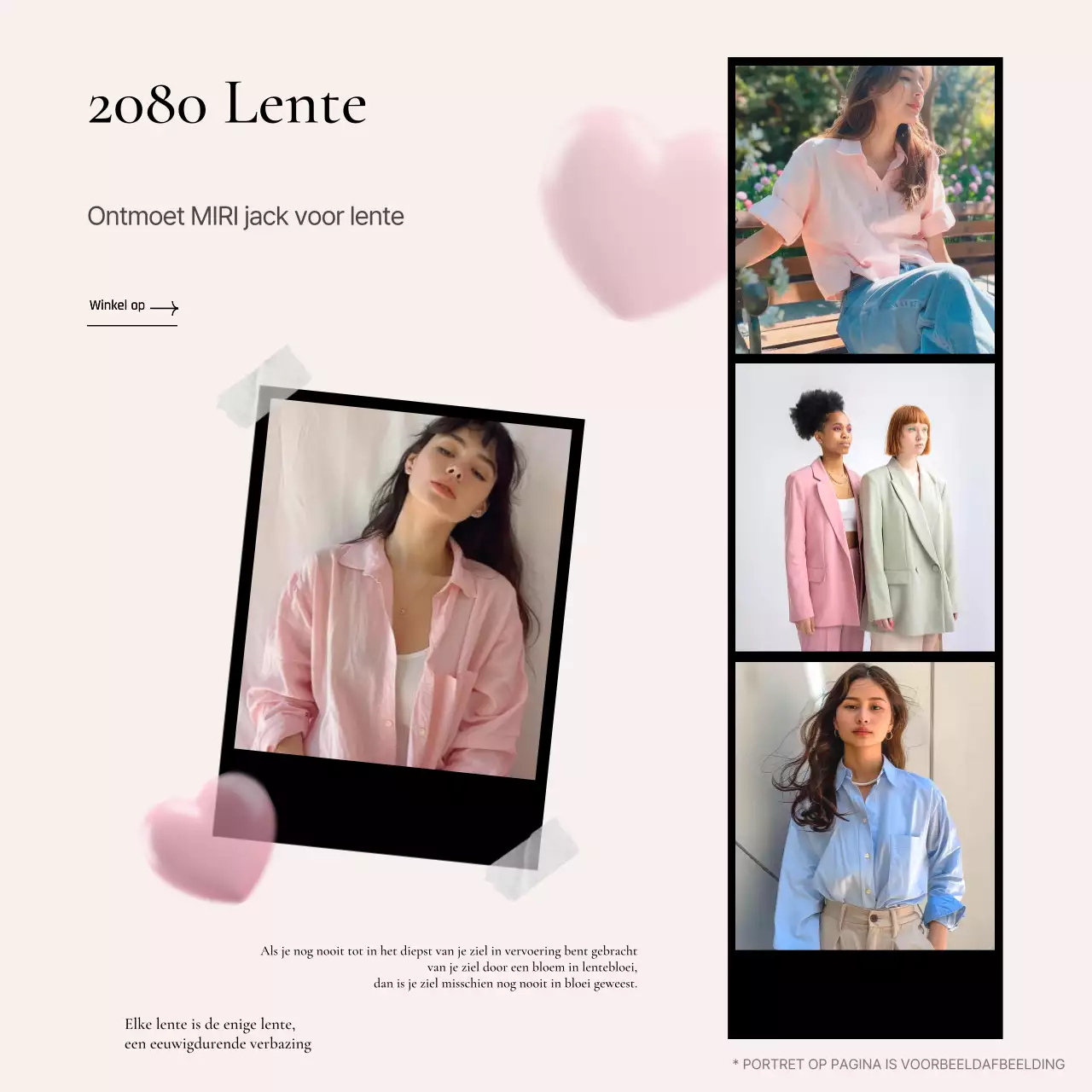 Promoot een kitscherige modeopmaak in roze