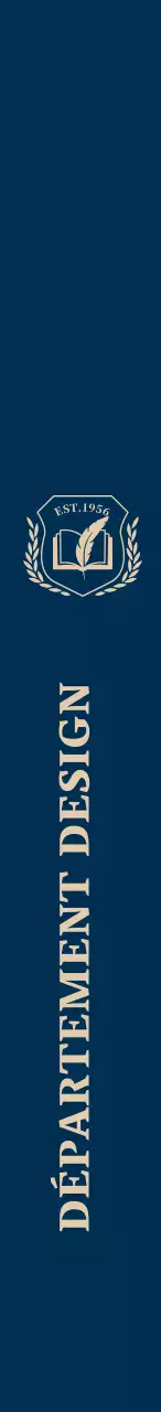 Université colorée avec logo de l'école