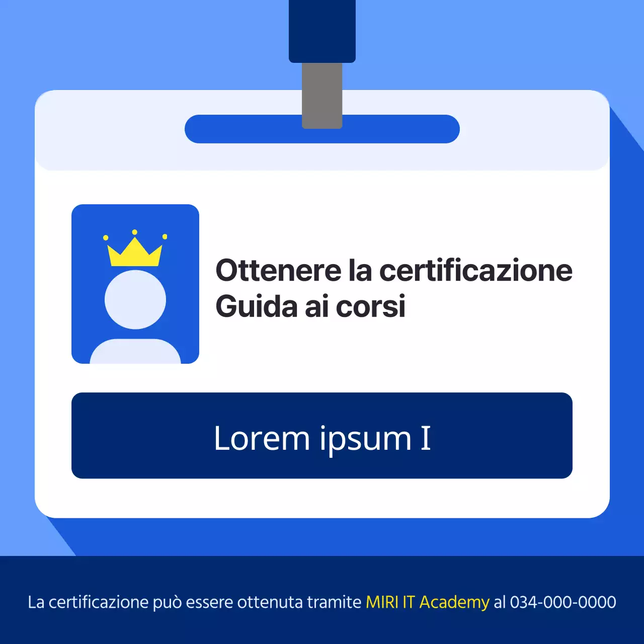 Informazioni sul corso di certificazione Blue's Simple Information Processor
