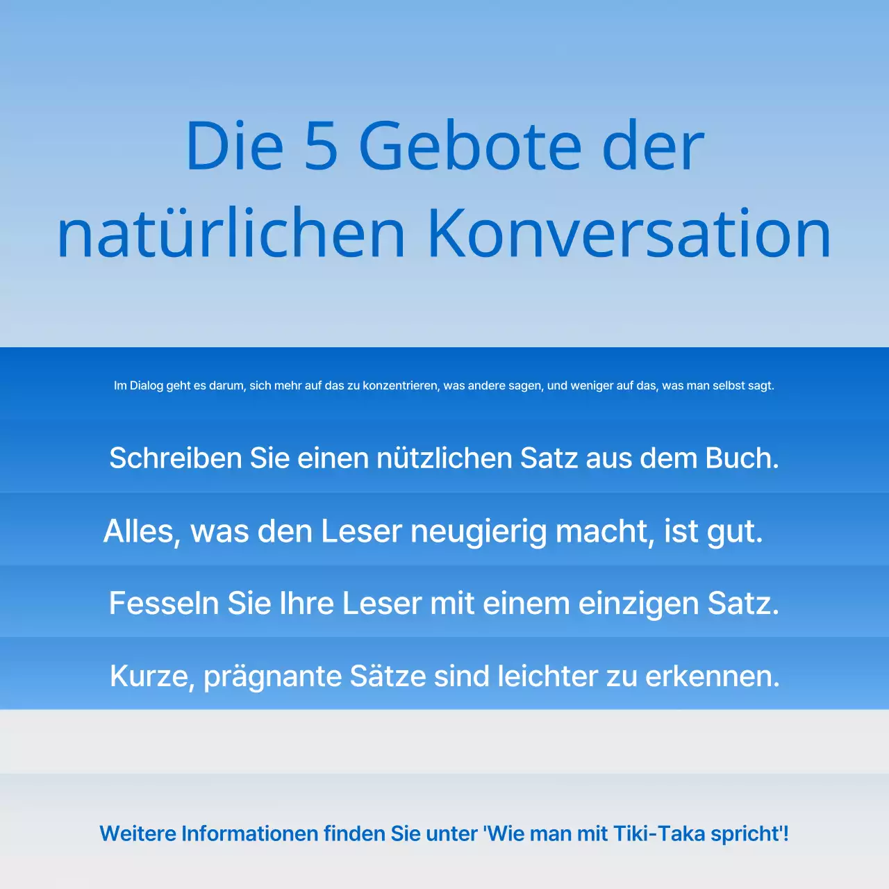 Minimalistische Buchpräsentation in Blau und Hellblau