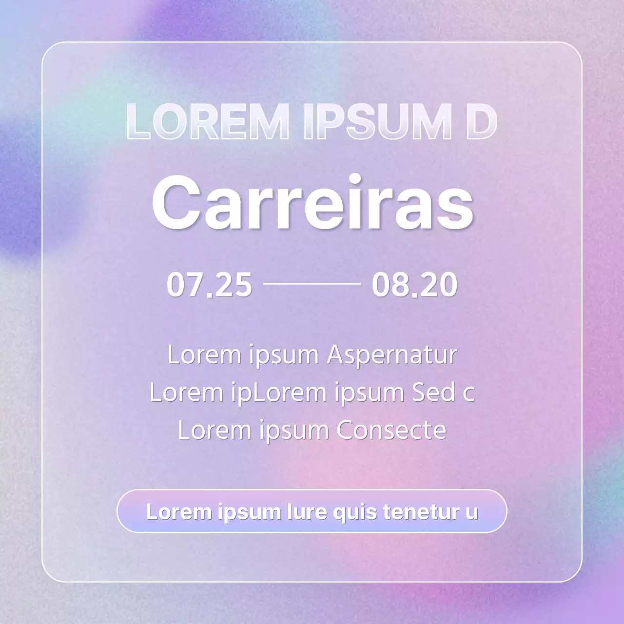 Informação simples sobre carreiras em lilás