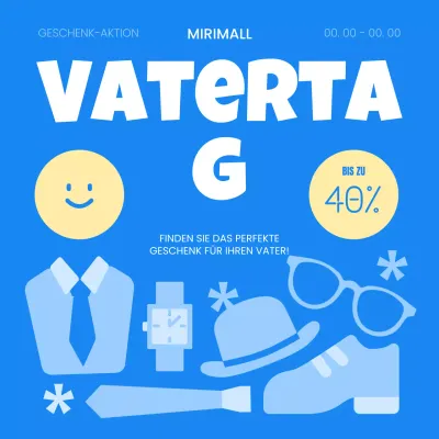 Eine niedliche blau-gelbe Verkaufsanzeige