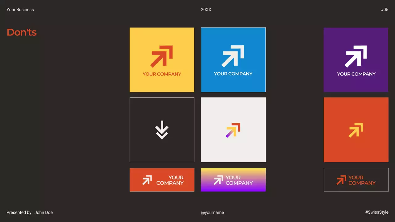 Orange Modern Brand Guide Presentation