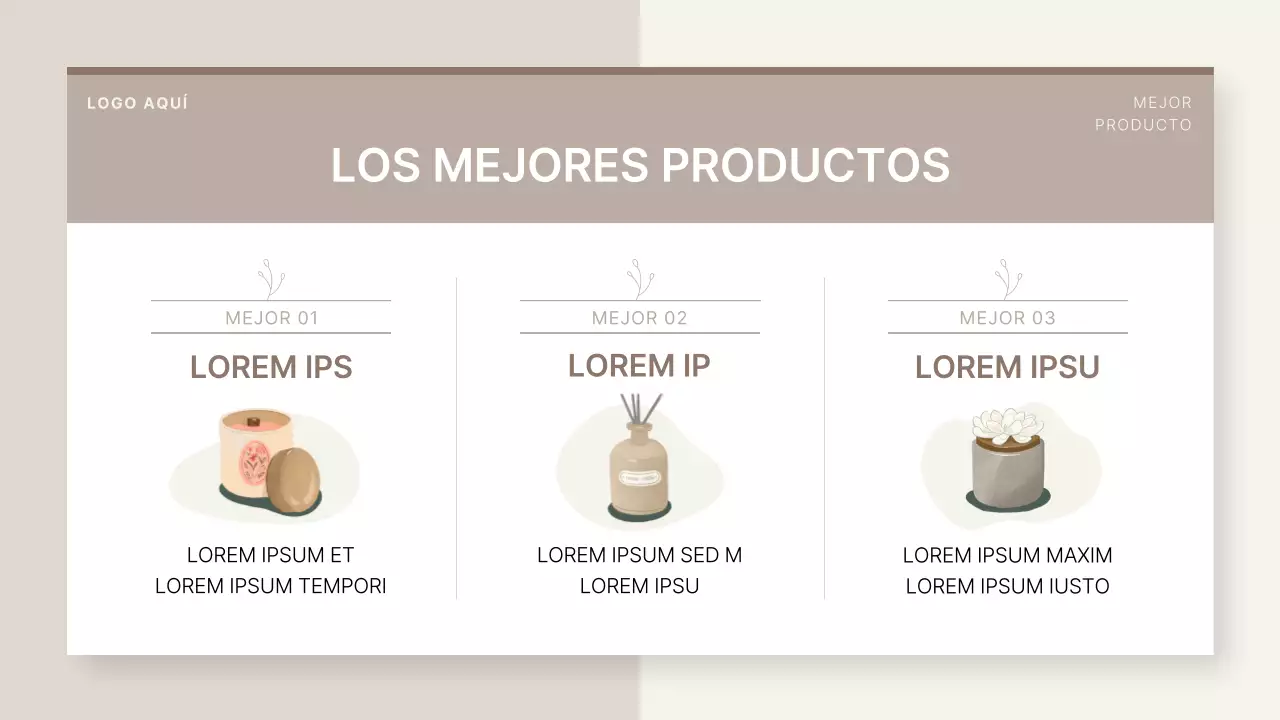 Un sencillo estudio de velas beige y marfil declaración de marca de pequeña empresa