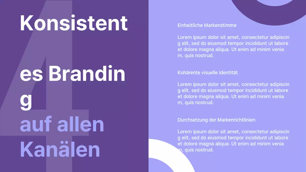 Lila Moderne Unternehmensstrategie Präsentation