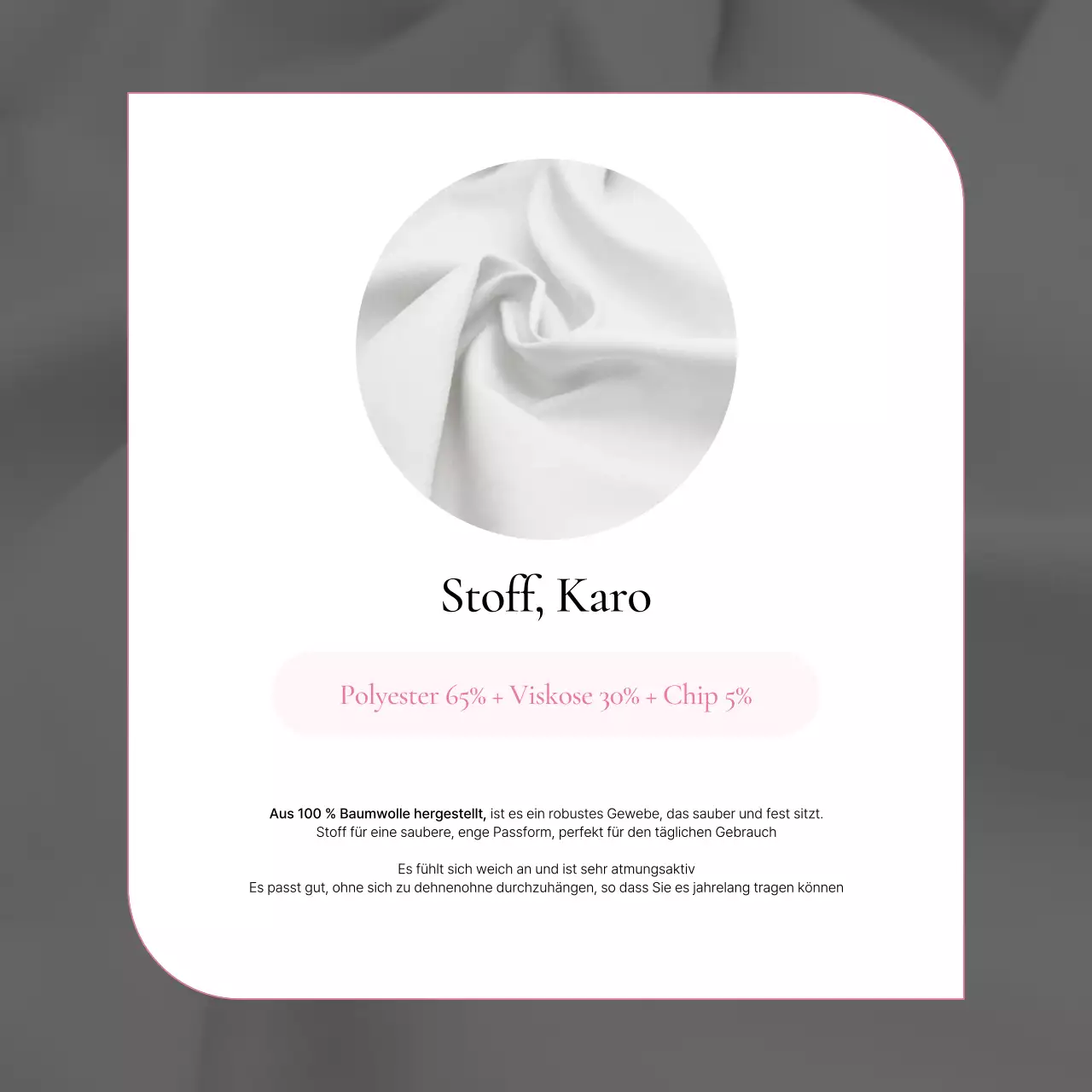 Förderung kitschiger Modeproduktbeschreibungen in Gelb und Rosa