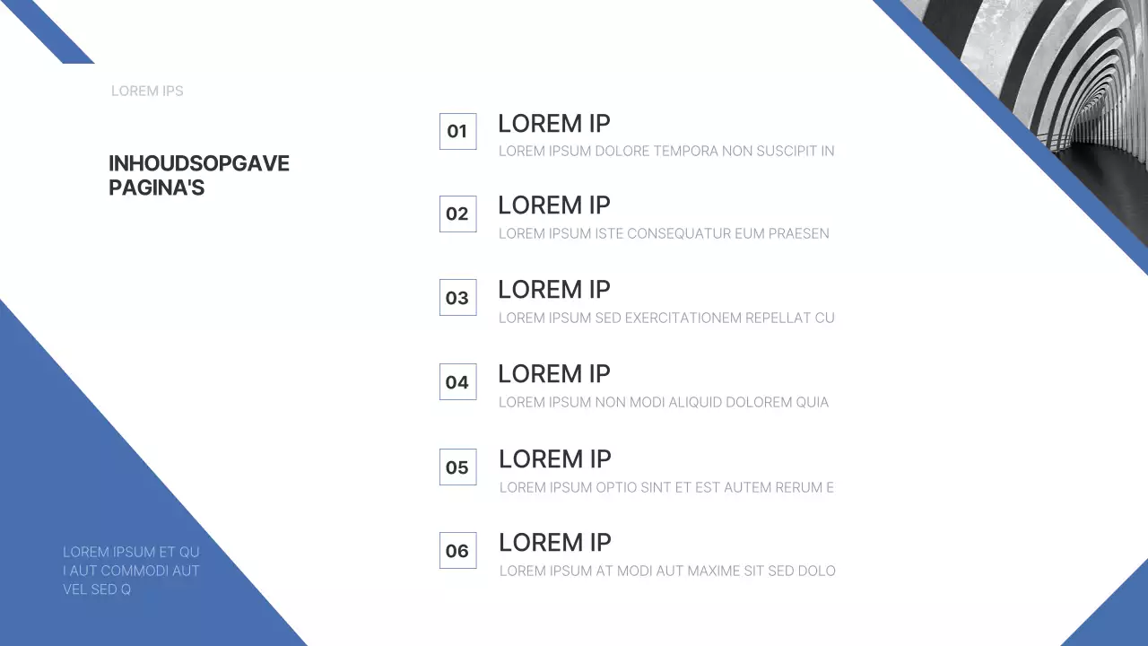 Een eenvoudig bedrijfsrapport in blauw en lichtblauw