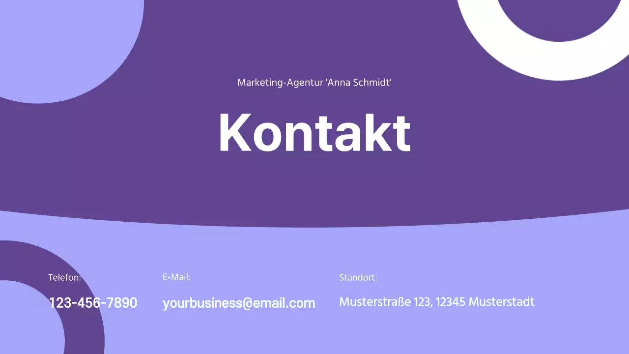 Lila Moderne Unternehmensstrategie Präsentation